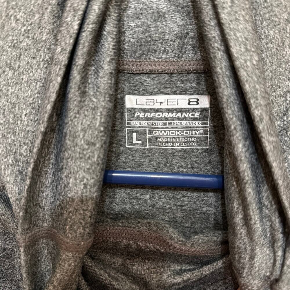 Super Cute Athletic Sweater Layer 8 Performance Grey and Pink Size L - Picture 3 of 3